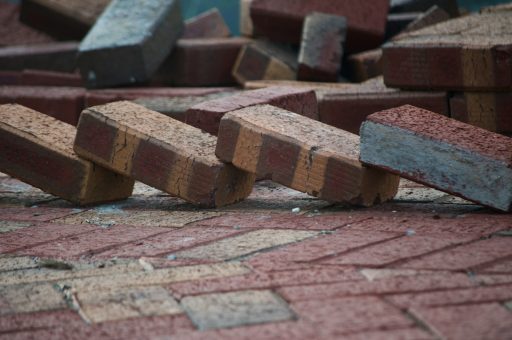 brown and gray concrete blocks