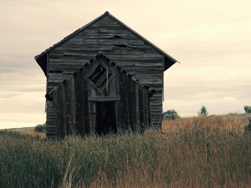 gray wooden warehouse